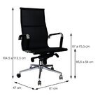 Kit 4 Cadeiras Escritorio Presidente Esteirinha Tela Mesh 330