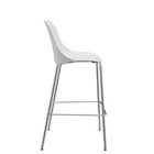 Kit 4 Cadeiras Escritório Quick Fixa Alta 4 Pés  Branco