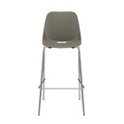 Kit 4 Cadeiras Escritório Quick Fixa Alta 4 Pés Plaxmetal Bas