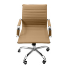 Kit 4 Cadeiras Esteirinha Presidente Baixa Com Rodinhas - Bege