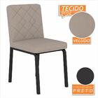 Kit 4 Cadeiras Estilo Industrial Véria Preto/bege - Móveis Ar