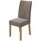 Kit 4 Cadeiras Estofadas Apogeu Amêndoa Clean/suede Animale B