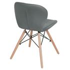 Kit 4 Cadeiras Estofadas Charles Eames Eiffel Slim Wood Confo