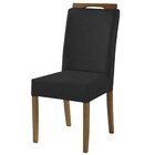 Kit 4 Cadeiras Estofadas D-28 100% Madeira Heloísa Suede Preto