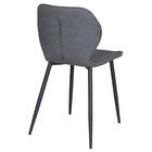 Kit 4 Cadeiras Estofadas De Jantar Cozinha Slim Loft Cinza