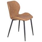 Kit 4 Cadeiras Estofadas De Jantar Cozinha Slim Loft Marrom C