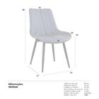 Kit 4 Cadeiras Estofadas Design Industrial Chicago