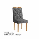 Kit 4 Cadeiras Estofadas Diamante Candian Cinamomo