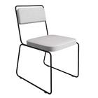 Kit 4 Cadeiras Estofadas Elis F02 Linho 760 Bege - Mpozenato