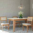 Kit 4 Cadeiras Estofadas Encosto Telado Estrutura 100% Mdf Bo