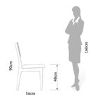 Kit 4 Cadeiras Estofadas Encosto Telado Estrutura 100% Mdf Bo