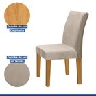 Kit 4 Cadeiras Estofadas Espanha Espresso Móveis Cinamomo/off