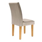 Kit 4 Cadeiras Estofadas Hobby Espresso Móveis Cinamomo/off W