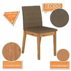 Kit 4 Cadeiras Estofadas Índia Cinamomo/capuccino - Móveis Ar
