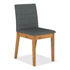 Kit 4 Cadeiras Estofadas Índia Cinamomo/cinza - Móveis Arapon