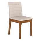 Kit 4 Cadeiras Estofadas Índia Freijó/suede Bege - M.a