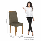 Kit 4 Cadeiras Estofadas Londres Cinamomo/capuccino - Moveis