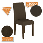 Kit 4 Cadeiras Estofadas Londres Imbuia/marrom - Moveis Arapo