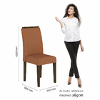 Kit 4 Cadeiras Estofadas Londres Imbuia/terracota - Moveis Ar