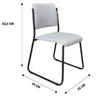 Kit 4 Cadeiras Estofadas Lunis Linho 760 F02 Bege - Mpozenato