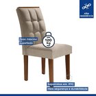 Kit 4 Cadeiras Estofadas Madri Espresso Móveis Chocolate/off