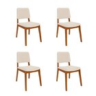 Kit 4 Cadeiras Estofadas Miriti Cabecasa Madeiraoriginals Car