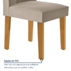 Kit 4 Cadeiras Estofadas Moscou Espresso Móveis Cinamomo/off