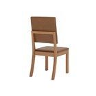 Kit 4 Cadeiras Estofadas Para Mesa De Jantar Milla Plus Natur