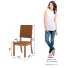 Kit 4 Cadeiras Estofadas Para Mesa De Jantar Milla Plus Natur