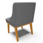 Kit 4 Cadeiras Estofadas Para Sala De Jantar Base Fixa De Mad