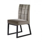 Kit 4 Cadeiras Estofadas Pés Metálicos Genova Yescasa Preto/v