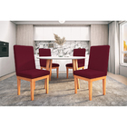 Kit 4 Cadeiras Estofadas Reforcadas Para Mesa De Jantar Marsa