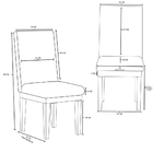 Kit 4 Cadeiras Estofadas Reforcadas Para Mesa De Jantar Preta