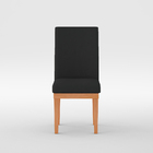 Kit 4 Cadeiras Estofadas Reforcadas Para Mesa De Jantar Preta