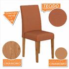 Kit 4 Cadeiras Estofadas Sofia Cinamomo/terracota - Móveis Ar