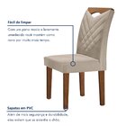 Kit 4 Cadeiras Estofadas Texas Yescasa Chocolate/off White/be