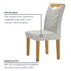 Kit 4 Cadeiras Estofadas Texas Yescasa Cinamomo/off White/gelo