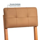 Kit 4 Cadeiras Estofadas Tiê Cabecasa Madeiraoriginals Amêndo