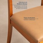 Kit 4 Cadeiras Estofadas Tiê Cabecasa Madeiraoriginals Amêndo