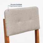 Kit 4 Cadeiras Estofadas Tiê Cabecasa Madeiraoriginals Amêndo