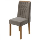 Kit 4 Cadeiras Exclusive Amêndoa Clean/suede Animale Bege 758