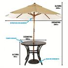 Kit 4 Cadeiras Fibra  Azul Turquia Mesa  Preta E  Bege