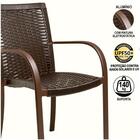 Kit 4 Cadeiras Fibra  Tabaco E Mesa  Marrom E  Bege