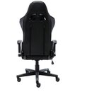 Kit 4 Cadeiras Gamer Giratória Em Couro One Shot Preto/cinza