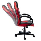 Kit 4 Cadeiras Gamer Giratória Regulavel Quest Preto/vermelho