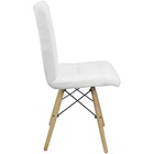 Kit 4 Cadeiras Gomos Eiffel Eames Fitz Dublin Estofada Base M