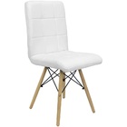 Kit 4 Cadeiras Gomos Eiffel Eames Fitz Dublin Estofada Base M