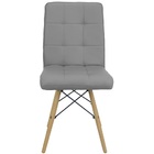 Kit 4 Cadeiras Gomos Eiffel Eames Fitz Dublin Estofada Base M