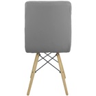 Kit 4 Cadeiras Gomos Eiffel Eames Fitz Dublin Estofada Base M