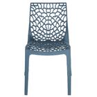 Kit 4 Cadeiras Gruvyer Acabamento Fosco - Azul Petróleo